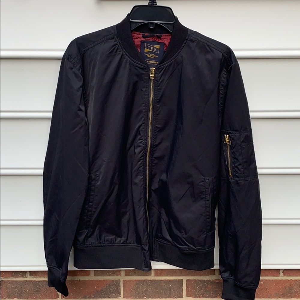 Urban Outfitters Black Bomber Jacket
